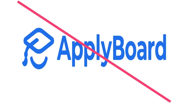 Incorrect: the ApplyBoard logo stretched out of proportion