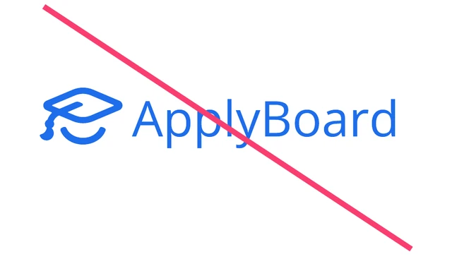 Incorrect: the ApplyBoard wordmark typed out in a different font